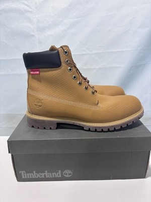 TIMBERLAND MEN'S 6 IN PREMIUM SCUFF REBAR HELCOR W/P BOOT  WHEAT  SIZE 12 NWD