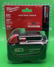 New Milwaukee M18 REDLITHIUM XC 5.0 Ah Battery 48-11-1850 18V