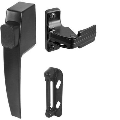 K 5007 Black Screen & Storm Door Latch Set with Night Lock, Fits 5/8   1-1/4 In.