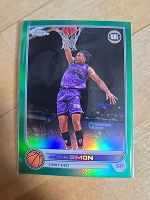 2022-23 Topps NBL St John's University- Justin Simon #88 Green /99 (RC)