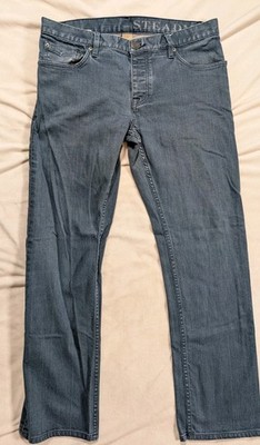 Burberry Brit Men's Steadman Slim Fit Jeans Denim Button Fly Blue Men's 32x29