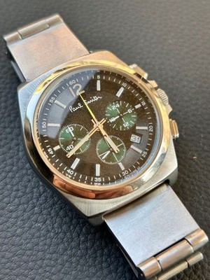 Paul Smith Final Eyes Chronograph Green Dial Quartz Stainless