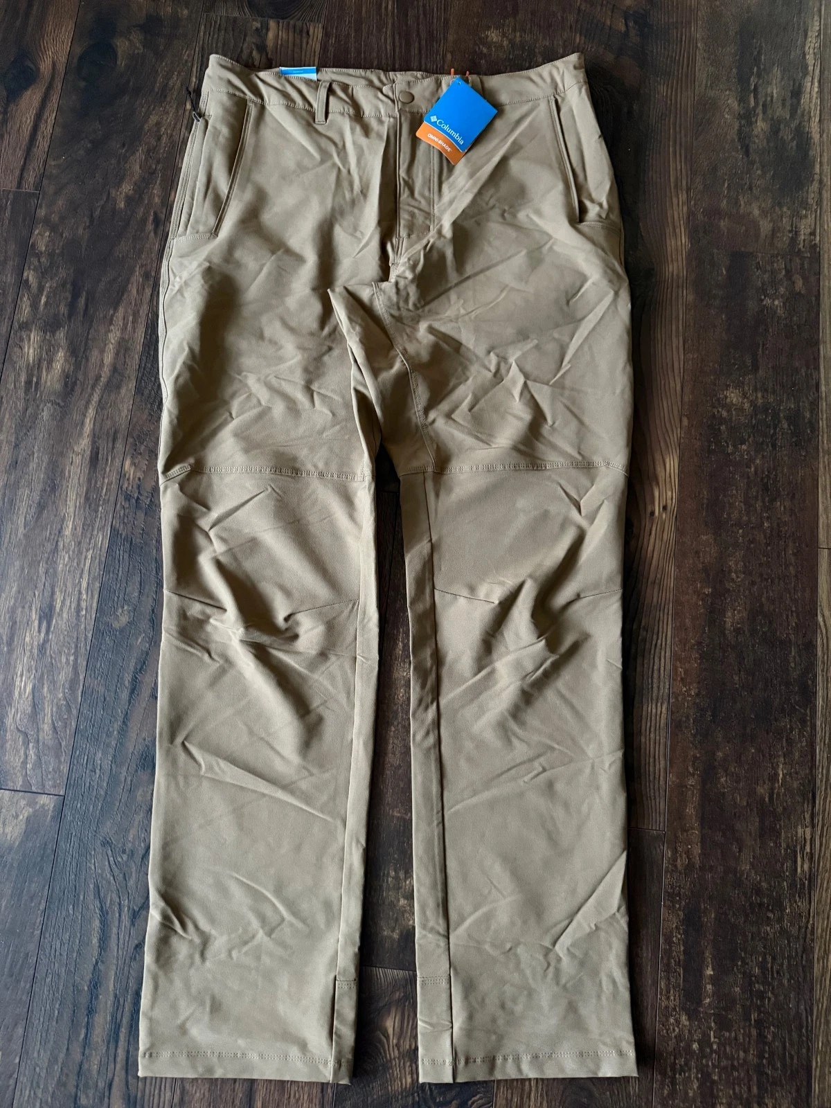 NEW Columbia Landroamer Pants Brown Delta Hiking Outdoors Stretch Men's SZ 40x30