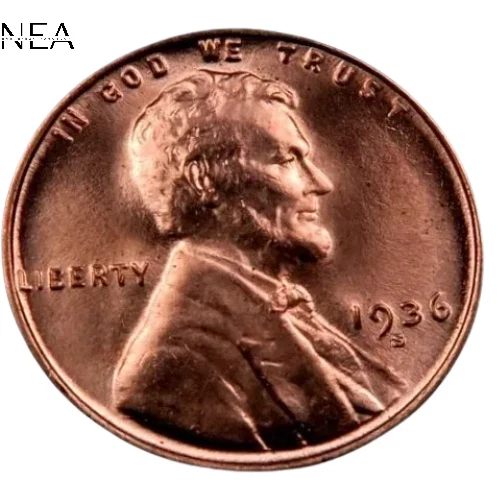 1936-S Lincoln Wheat Penny Cent ~~ Gem BU (red)