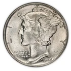 1944 S Mercury Dime ANACS MS 65