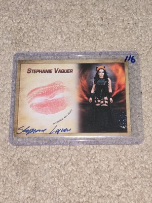 Stephanie Vaquer Signed Kiss Card Wrestler WWE Collectors Expo #116 | eBay