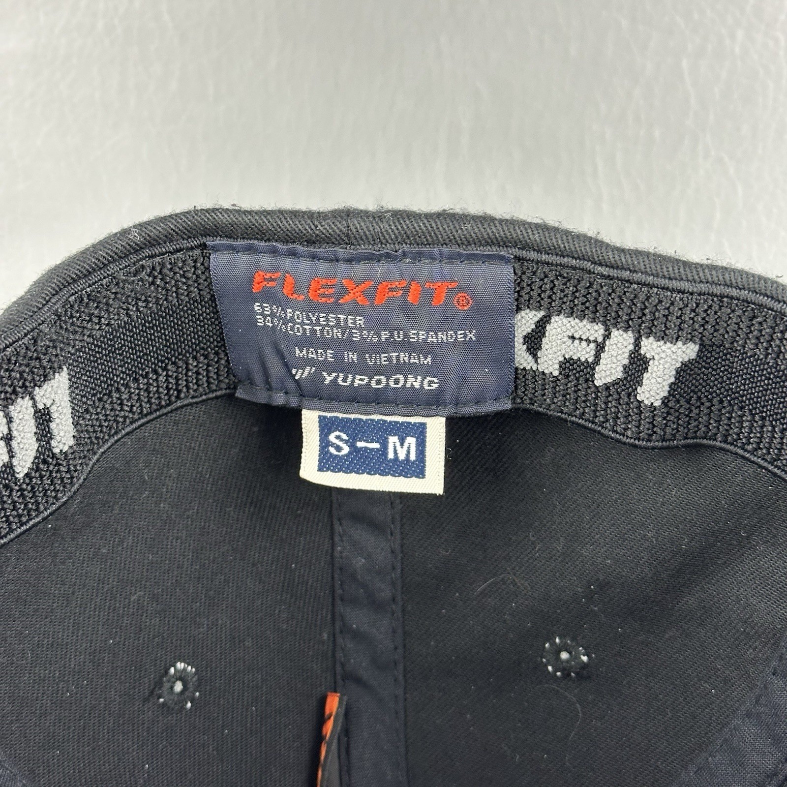 Solid Black FlexFit Hat Small - Medium Stretch Fi… - image 11