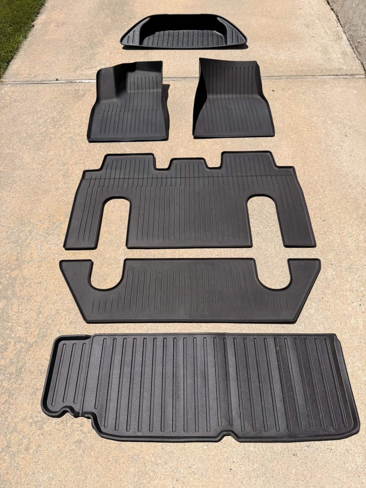 Tesla OEM Floor Liners for 2024 Model X 6 Seat Configuration