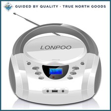 Boombox portatile suono stereo con radio FM, USB e funzionalità Bluetooth