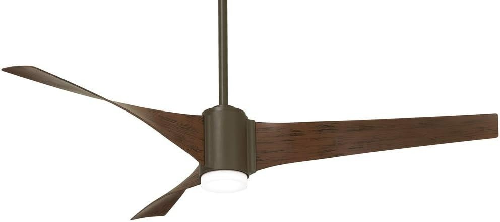 Rubbed Bronze Ceiling Fan With Remote
