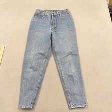 Vintage Sergio Valente Jeans Juniors 11/12 Blue High Rise Tapered Ankle Zip