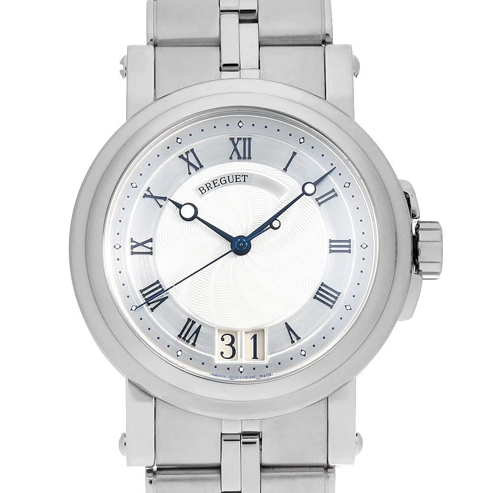 Breguet — Breguet Marine II large date 5817ST/12/SV0 second hand mens