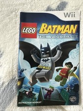 Nintendo Wii Manual Only Lego Batman The Videogame