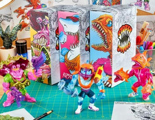 Mattel Creations Limited Edition Street Sharks Figures - Ripster Clambo Karkass