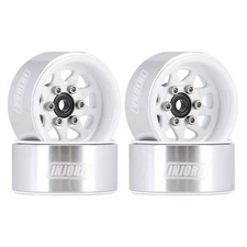INJORA 1.0 Beadlock Wheel Stamped Steel Beadlock Deep Dish 1.0" Wheels for Ax...
