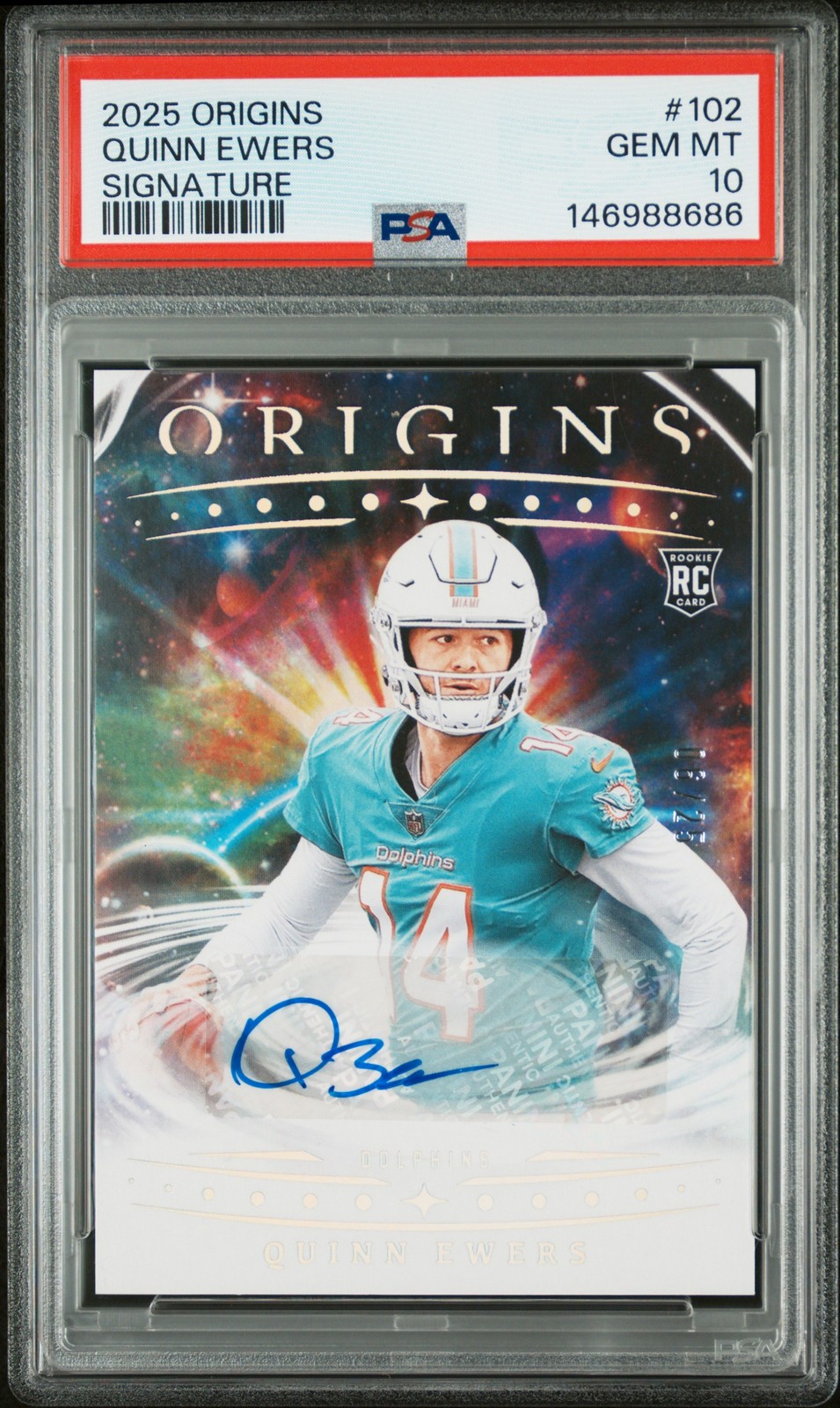 Quinn Ewers Panini Origins #102 Signature