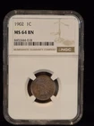 1902 PCGS MS64BN Indian Cent 1C - Great Color