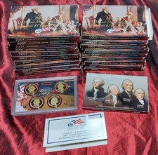 Dólar presidencial 2007 S prueba sellado 4 monedas gema sin circular conjunto de caja distribuidor lote de 20