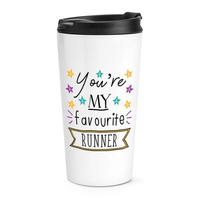 You're My Favourite Runner Stars Travel Mug Tasse Best Running Marathon Thermo