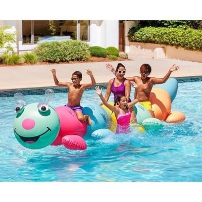 Member's Mark Giant Inflatable Animal Float, 13.9 ft Long Caterpillar 