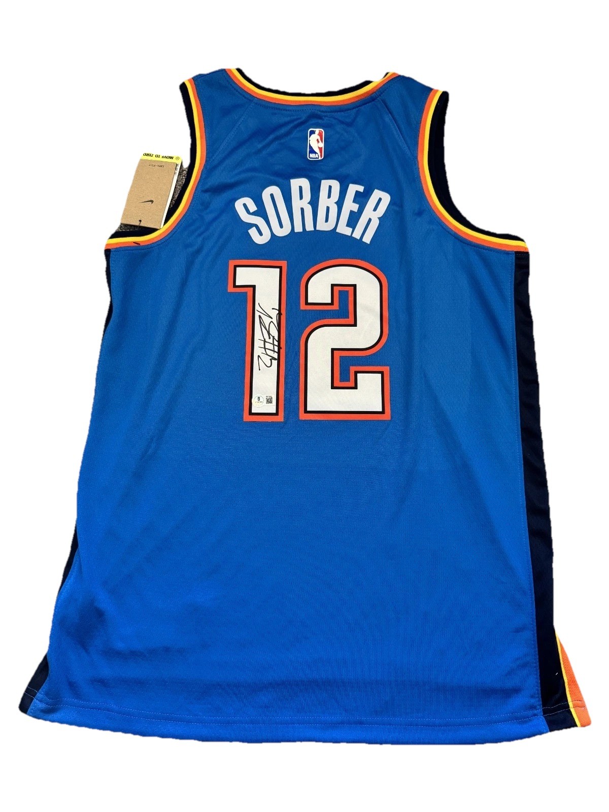 Thomas Sorber Signed Autographed Oklahoma City Thunder Rookie Jersey Beckett COA 