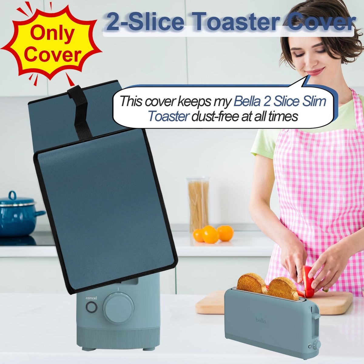 Cover for Bella Slice Slim Toaster, 2-Slice Toaster Cover