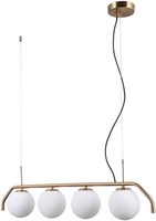 Weiß Messing Moderne HäNgelampe Pendelleuchte 4X5W/G9 IP20 90X15X94 [Cm]
