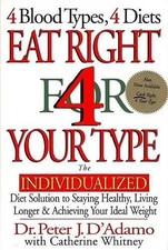 Eat Right 4 Your Type: The Individualized Diet Solution ... by D'adamo, Peter J.