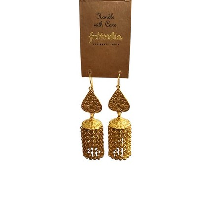 Fabindia Ohrhänger Sterlingsilber goldfarben