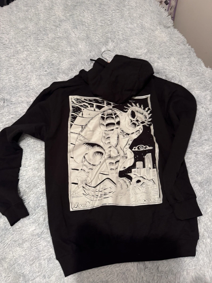 Marvel Spider-Man Negro Gráfico Logo Pullover Sudadera con Capucha Bolsillos Talla M 38,40,42?
