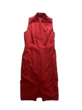 Black Halo Antoinette Sleeveless Stretch Crepe Sheath Dress Pink 8