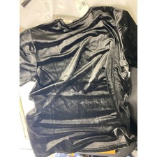 Black Velvet Stretchy Leggings Pants Women's Size large