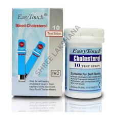 Original EasyTouch Cholesterol Test Strips 10pcs 1 Box Blood Level Testing