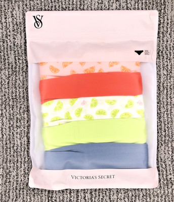 Victoria's Secret NEW XXL No Show Cheeky Panties 5 Pack Multi Tropical Sexy Logo
