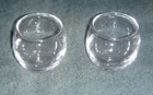 Pair Vintage Roly Poly Punch Cup - Glasses - Small 2 3/8" Tall