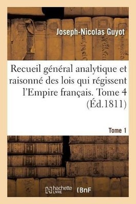 Joseph-Nicolas  Recueil Général Analytique Et Raisonné D (Paperback) (UK IMPORT)