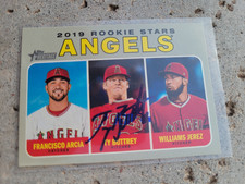 Ty Buttrey Signed 2019 Heritage Series 1 Baseball Card #244 Angels