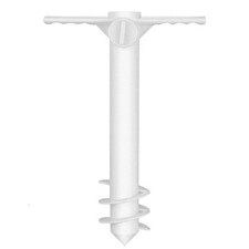 SCREW IN BEACH UMBRELLA SAND GROUND ANCHOR HOLDER PARASOL BASE ONE SIZE FITS ALL