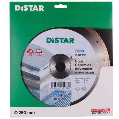 10  X 1  Distar Diamond Cutting Blade for Hard Ceramics - Advanced