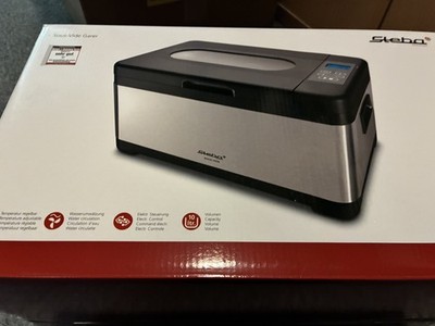 Steba Sous Vide Garer SV2 Silber 10 Liter Stahl Edelstahl Gehäuse LCD Display