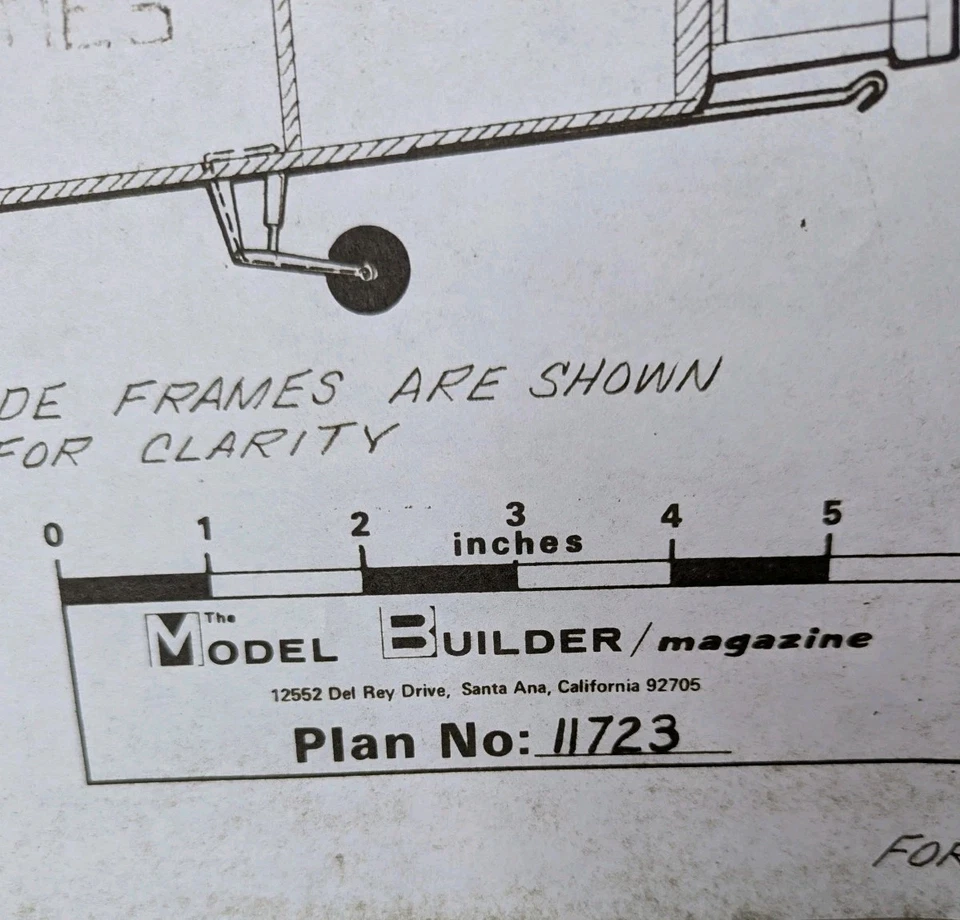Douglas AD-4B Skyraider Model Airplane Plans 1/32 Scale Peanut Vintage #11723 - Image 2 of 3