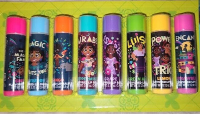 Disney Encanto Flavored Lip Balm Gift Set NEW NIB Taste Beauty Mirabel Isabella