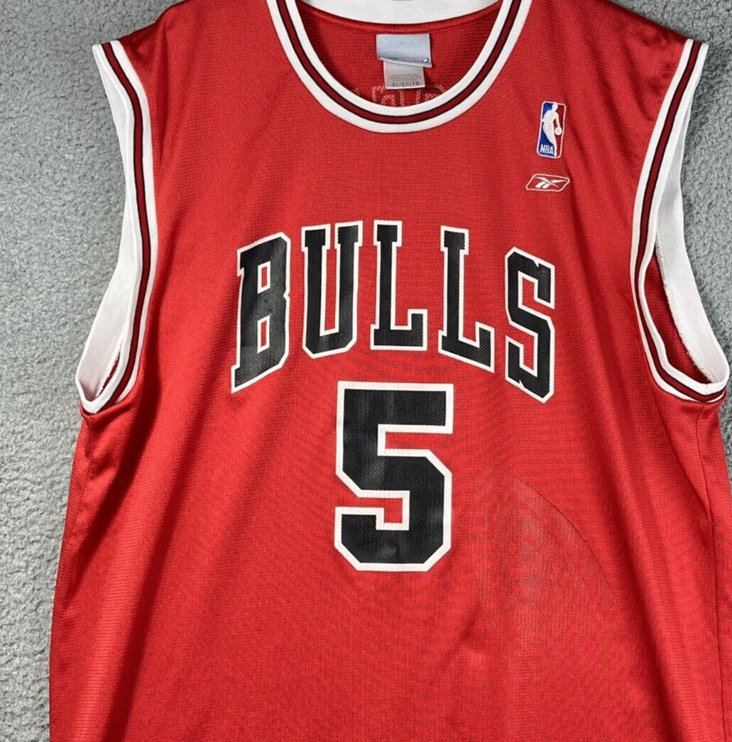 Chicago Bulls Jersey Jalen Rose 5 by Reebok 