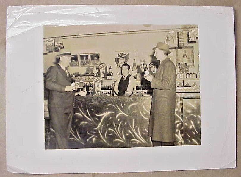 circa 1930s Photo Interior of a Bar by Smith's Photo Studio High
