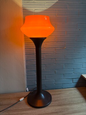 Vintage Mid Century Floor Space Age Lamp Orange Atomic Design Vintage Mid Century Floor Space Age Lamp Orange Atomic Design