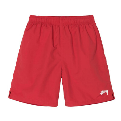 Stussy Mens - Stock Water Shorts swim trunk - Red | eBay