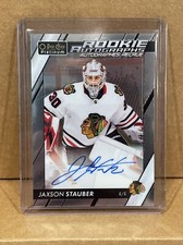 Jaxson Stauber Rookie Auto 2023-24 O-Pee-Chee Platinum Chicago Blackhawks (JC9)