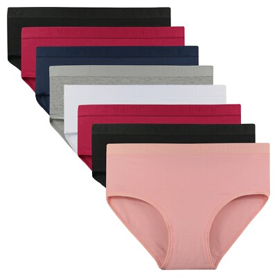 8er Pack Damen Slip Baumwolle Unterwäsche Schlüpfer Unterhose 40/42-56/58 L-4XL
