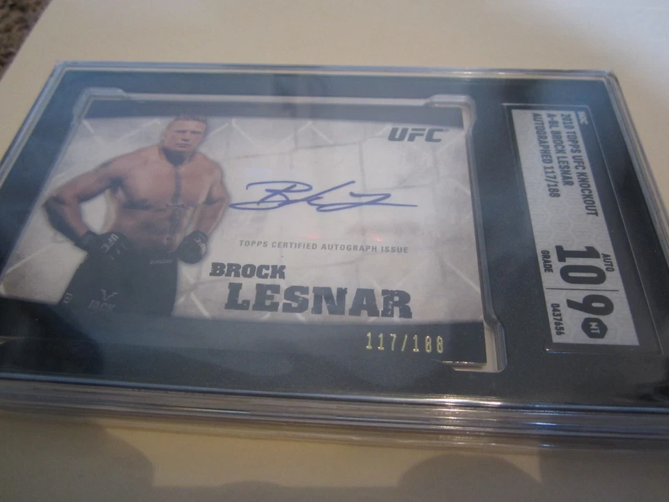 2010 Topps UFC Knockout autograph card Brock Lesnar. 117/188 - Image 2 of 4