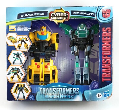 Transformers Earthspark Cyber-Combiner Bumblebee & Mo Malto, new in package